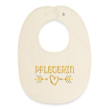 Herz Danke Pflegerin - Baby Organic Lätzchen - Natur - Vorne