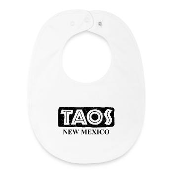Taos - New Mexico - United States of America - Baby Organic Bib - white - Front
