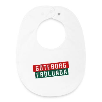 Göteborg Frölunda Color Block logo - Baby Organic Bib - white - Front
