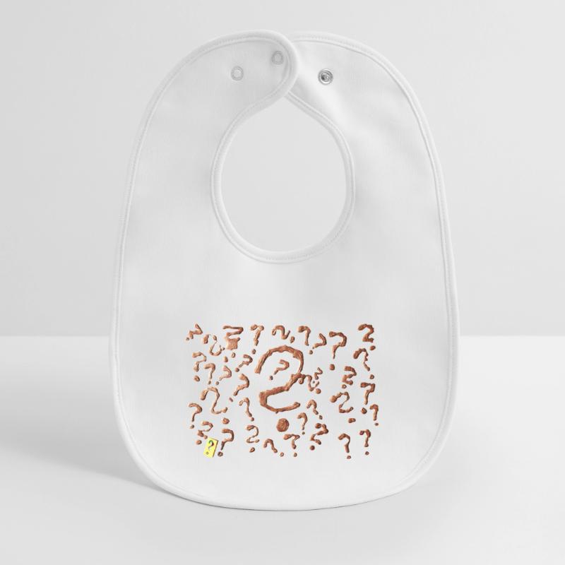 many question marks artwork Baby Organic Bib