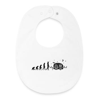 L’ÉVOLUTION DU CAMPING ! CAMPING-CAR VANLIFE - Bavoir bébé bio - blanc - Devant