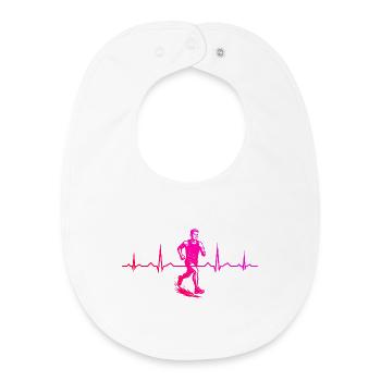 A must-have for real races - Baby Organic Bib - white - Front
