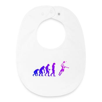 Compact padel design for padel players - Baby Organic Bib - white - Front