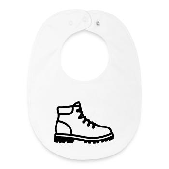 Profil de chaussures de randonnée - Bavoir bébé bio - blanc - Devant