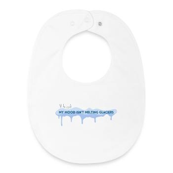 Mood melting glaciers - Baby Organic Bib - white - Front