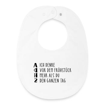 Déclaration provocante sur le TDAH - Bavoir bébé bio - blanc - Devant
