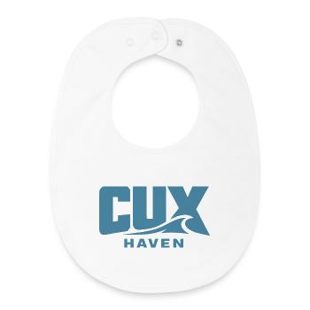 Cux Haven Coastal Wave for Cuxhaven Fans - Baby Organic Bib - white - Front
