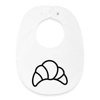crescent - Baby Organic Bib - white - Front