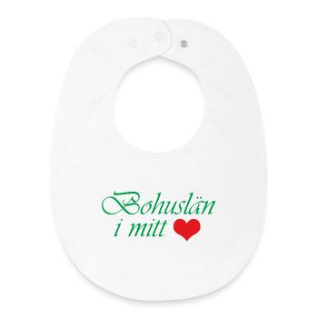 Bohuslän in meinem Herzen - Baby Organic Lätzchen - Weiß - Vorne