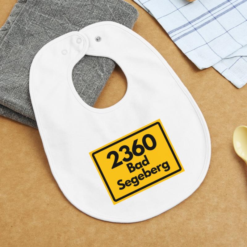 OLD POSTCODE POSTCODE RETRO 2360 BAD SEGEBERG Baby Organic Bib