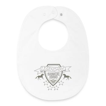 1990 - Baby Organic Bib - white - Front