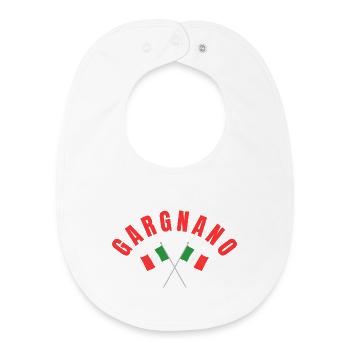 Gargnano Italian Flags - Baby Organic Bib - white - Front