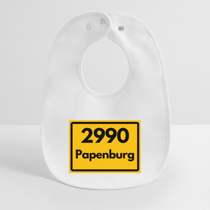 OLD POSTCODE POSTCODE RETRO 2990 PAPENBURG Baby Organic Bib