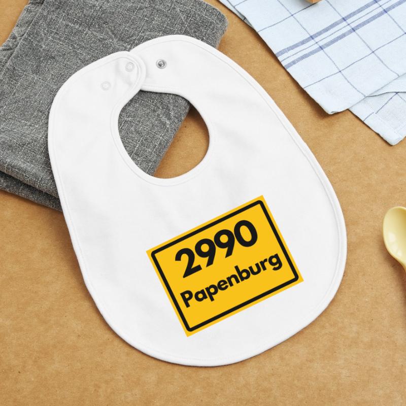 OLD POSTCODE POSTCODE RETRO 2990 PAPENBURG Baby Organic Bib