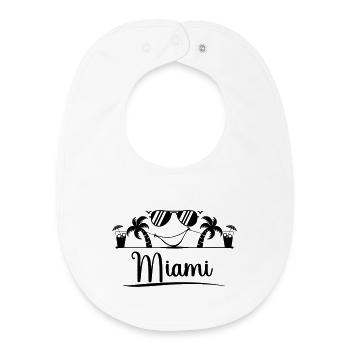 Miami - Baby Organic Lätzchen - Weiß - Vorne