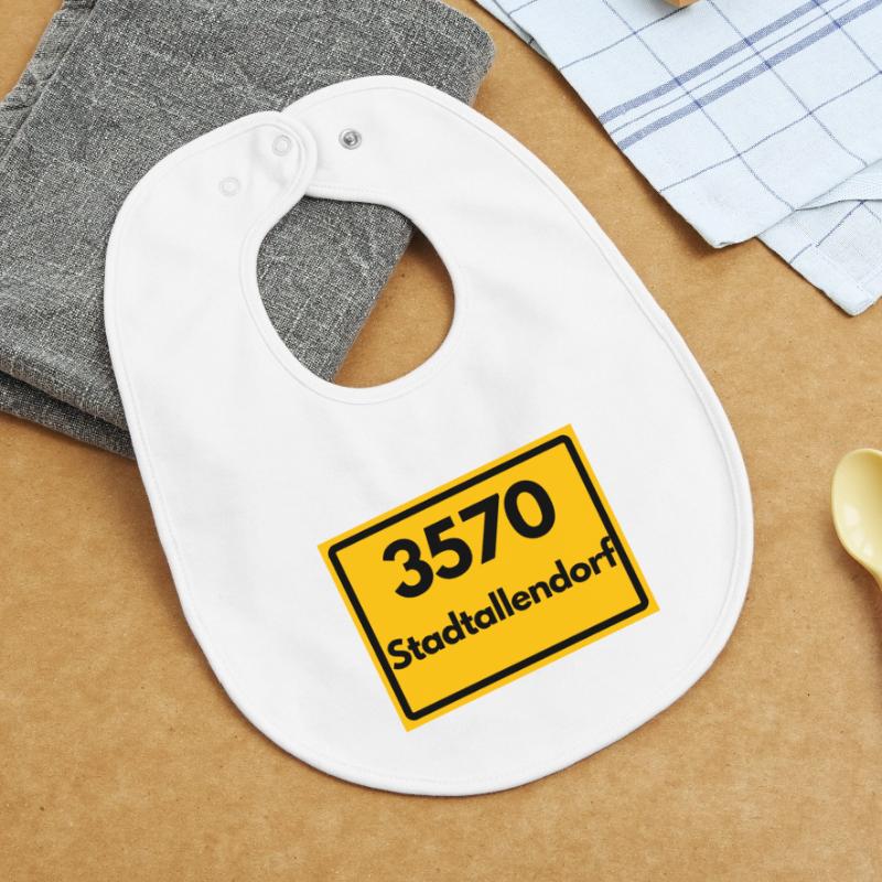 OLD POSTCODE POSTCODE RETRO 3570 STADTALLENDORF Baby Organic Bib