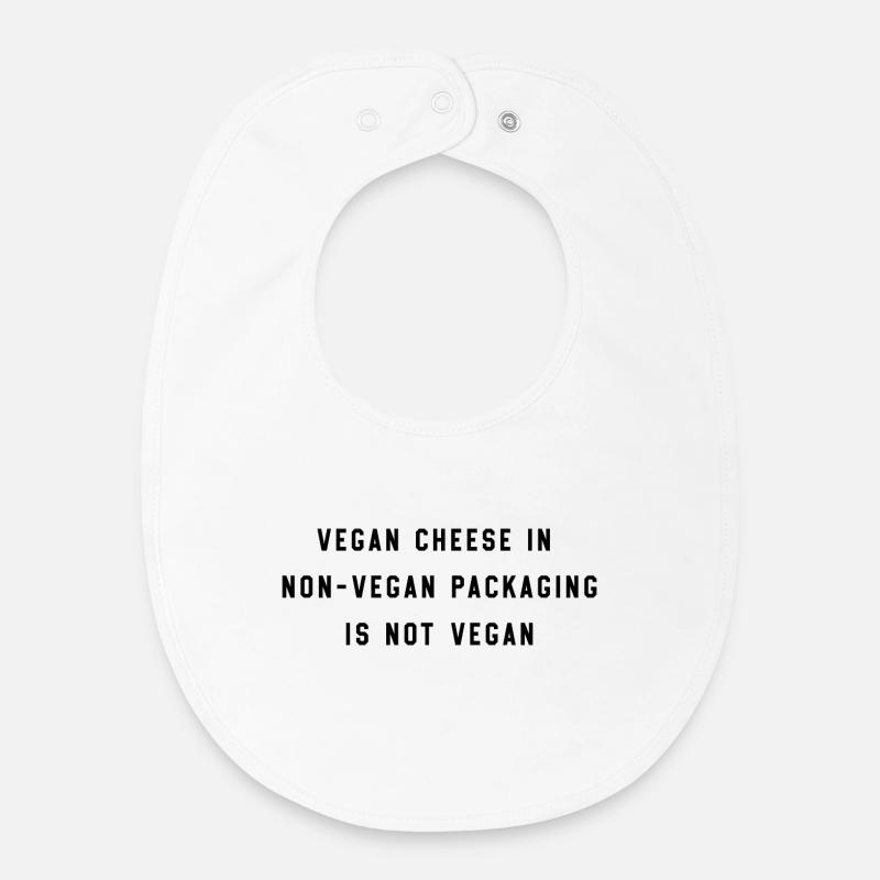 FROMAGE VEGAN - Bavoir bébé bio - blanc