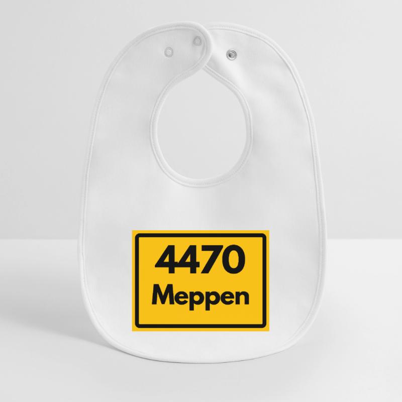 OLD POSTCODE POSTCODE RETRO 4470 MEPPEN Baby Organic Bib