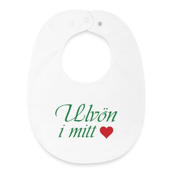 Ulvön in meinem Herzen - Baby Organic Lätzchen - Weiß - Vorne