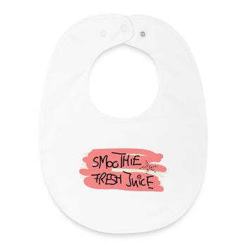 I Love Smoothies Juice Juice Fruit Kids - Baby Organic Bib - white - Front