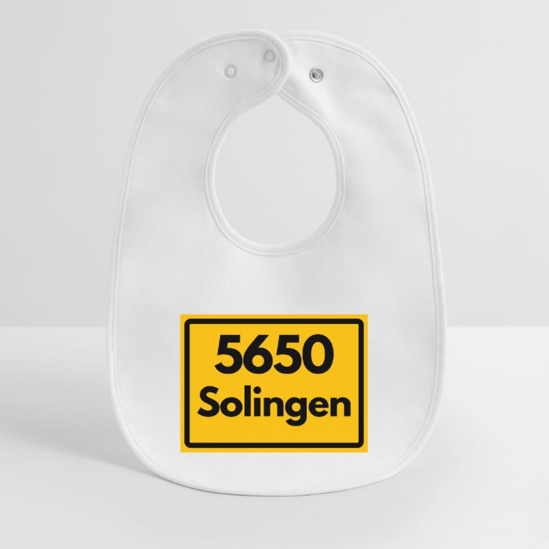 OLD POSTCODE POSTCODE RETRO 5650 SOLINGEN Baby Organic Bib