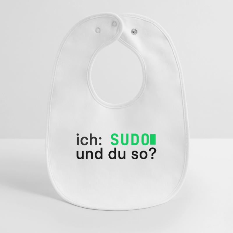 ich: SUDO und du so? Linux Programmierer - dunkel Baby Organic Lätzchen