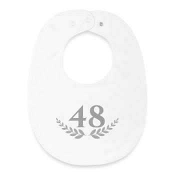 48 - Baby Organic Lätzchen - Weiß - Vorne