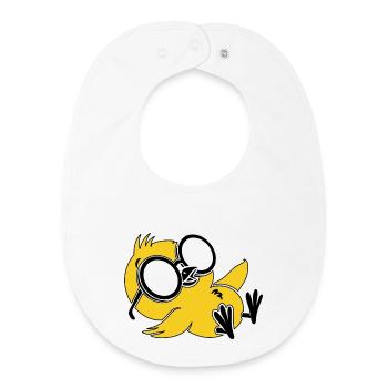 Cool Chill Penguin Sunglasses Drôle d’été - Bavoir bébé bio - blanc - Devant