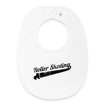 Roller skating - Baby Organic Bib - white - Front