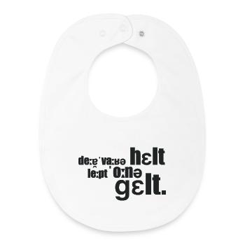 Le vrai héros - Bavoir bébé bio - blanc - Devant