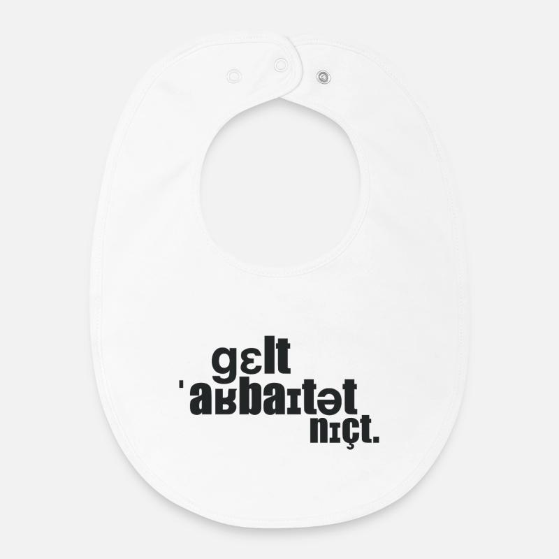 L’argent ne marche pas. - Bavoir bébé bio - blanc