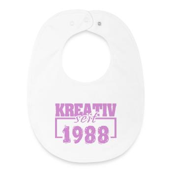 Creative 1988 - Baby Organic Bib - white - Front