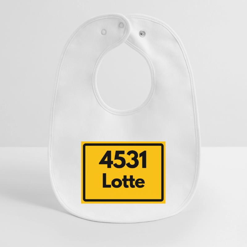 OLD POSTCODE POSTCODE RETRO 4531 LOTTE HEIMATSTOLZ Baby Organic Bib
