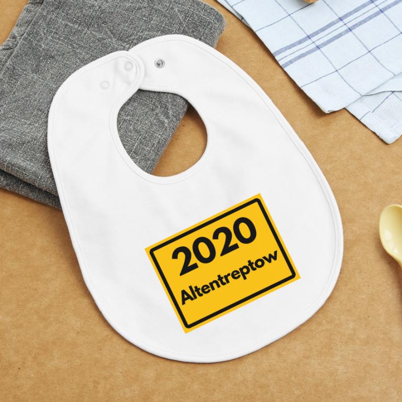 OLD POSTCODE ZIP CODE RETRO 2020 ALTENTREPTOW Baby Organic Bib