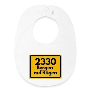 ANCIEN CODE POSTAL 2330 BERGEN AUF RÜGEN HEIMAT - Bavoir bébé bio - blanc - Devant