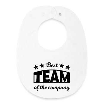 Team Player - Baby Organic Lätzchen - Weiß - Vorne