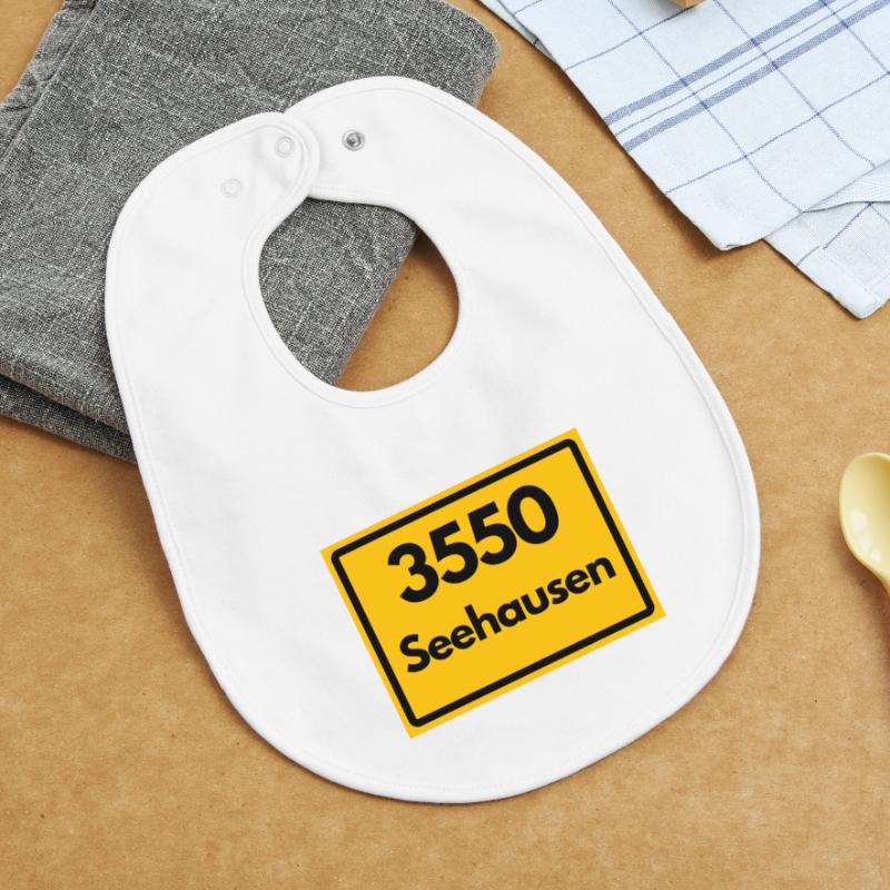 OLD POSTCODE POSTCODE 3550 SEEHAUSEN HEIMATSTOLZ Baby Organic Bib