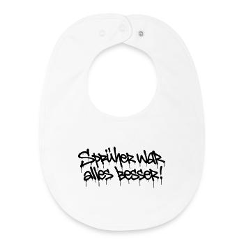 Le pulvérisateur était complètement amélioré ! – Conception de balises de graffiti - Bavoir bébé bio - blanc - Devant