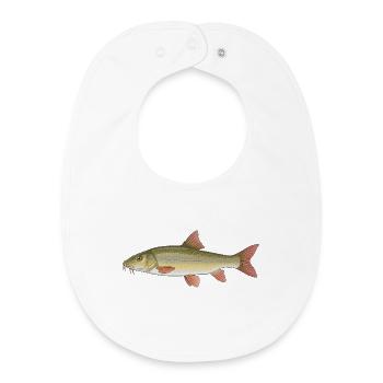 Barbel Fishing Fishing - Baby Organic Bib - white - Front