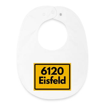 Ancien code postal 6120 Eisfeld | RDA - Bavoir bébé bio - blanc - Devant