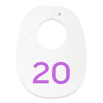 20 - Baby Organic Lätzchen - Weiß - Vorne