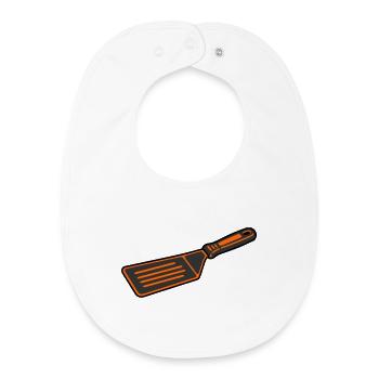 Grill Turner BBQ Spatula Grill Master Cooking - Baby Organic Bib - white - Front