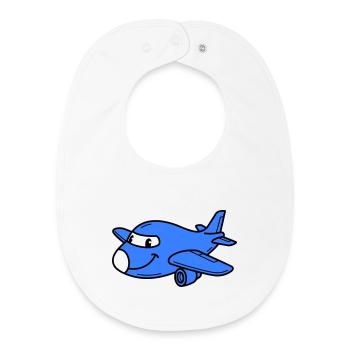 Airplane Kids - Bavoir bébé bio - blanc - Devant