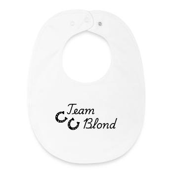 Team Blonde - Baby Organic Lätzchen - Weiß - Vorne