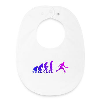 Conception de joueur de pickleball pour les fans de matchs de pickleball - Bavoir bébé bio - blanc - Devant