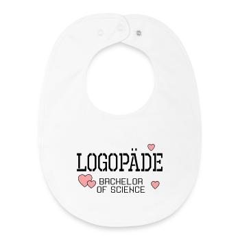Logopäde Bachelor-Studium Logopädie - Baby Organic Lätzchen - Weiß - Vorne