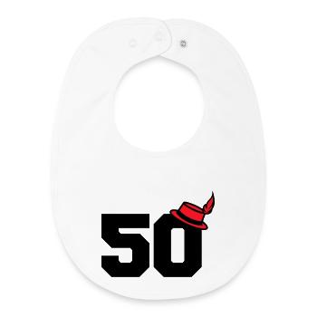 50 - Baby Organic Bib - white - Front