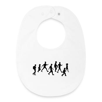 Walking Team Abenteuer - Baby Organic Lätzchen - Weiß - Vorne