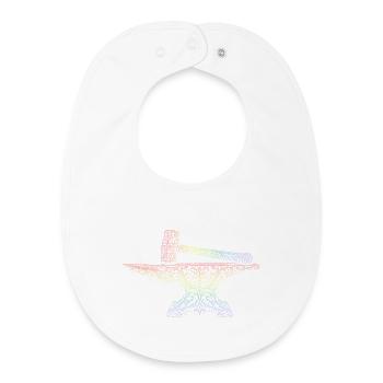blacksmith - Baby Organic Bib - white - Front