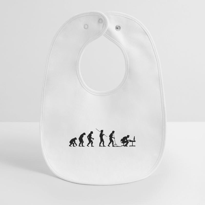 Programmierer Computerfreak Evolution Baby Organic Lätzchen
